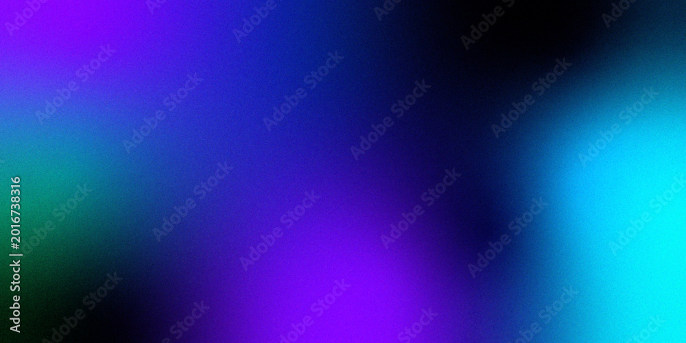 Obraz premium Neon blue light leaks effect background .Abstract noise background with a blue and purple gradient for appealing and modern aesthetic Gradient blue teal purple blur abstract background 