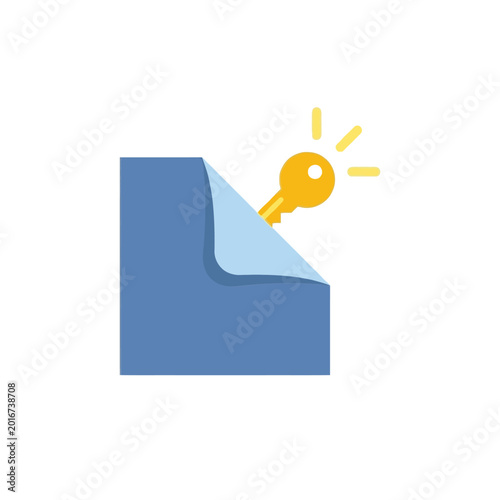 Uncover idea icon, page corner peeled back with light bulb illustration for brainstorming retreat, assumption review workshop, insight vector design