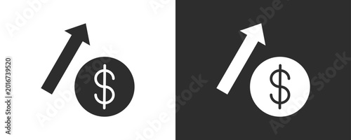 Tableau sur toile Operating Leverage Icon Set Vector Collection Isolated In Black And White