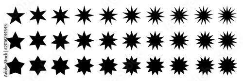 Set rating stars icon badges. Feedback customers. Rank, level of satisfaction rating. Five stars customer product rating review. Star 1, 2, 3, 4, 5, 6, 7, 8, 9, 10 icon set. Vector illustration.