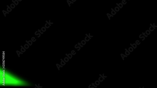 Slide projector transition on green screen reveal animation overlay
