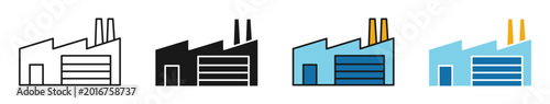 Photos industrial factory icons