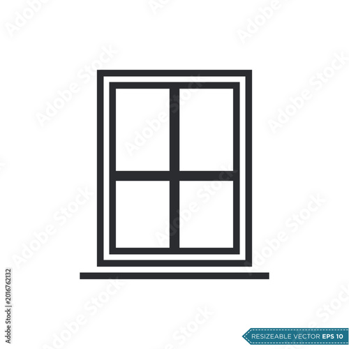 Window Icon Vector Template Illustration