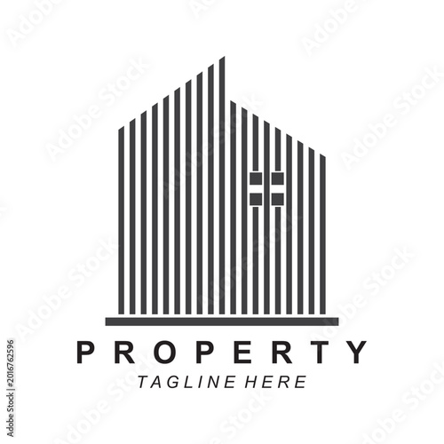 Property and construction logo vector flat design