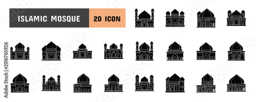 Fotografía 20  Glyph Icon Illustration Set