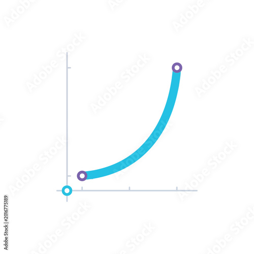 Фотография Hockey stick graph, steep acceleration curve, innovation adoption model, venture