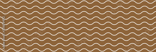 Valokuva Black vector seamless wavy line pattern