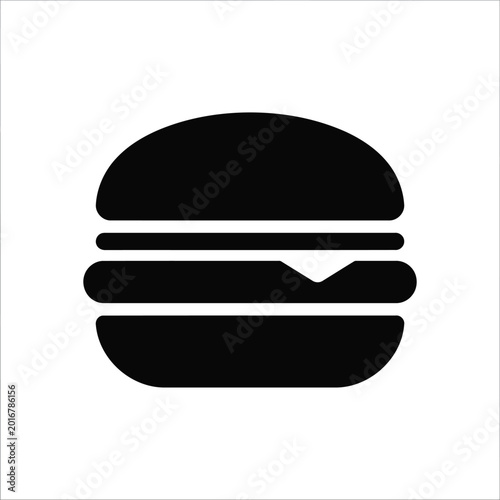 Minimalist black and white hamburger icon