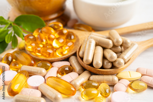 Fish oil vitamin with EPA and DHA,Alternative medicine herbal organic capsule with vitamin E omega 3.