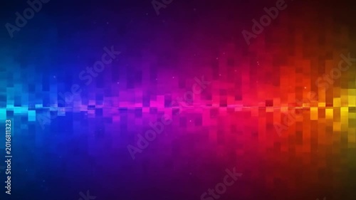 Vibrant Rainbow Abstract Motion of Colorful Light Waves Video.