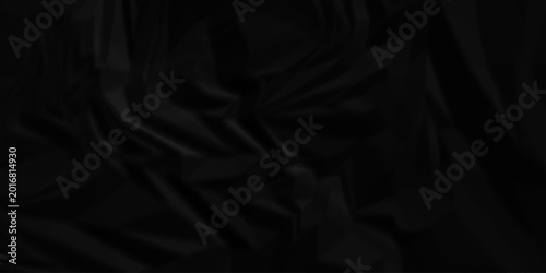 Φωτογραφία black paper wrinkled texture for background space