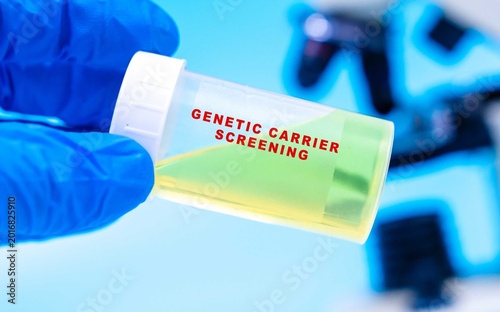 Photos Analyzes urine for genetic markers to determine if a person
