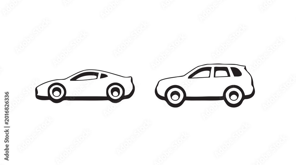 Fototapeta premium vector illustration of a car