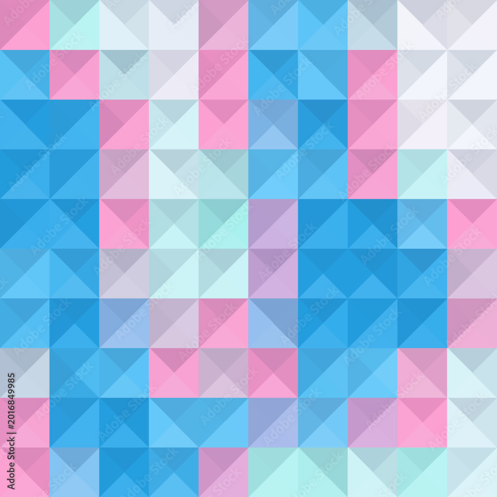Obraz premium Abstract Polygon Grid with 3D Shading