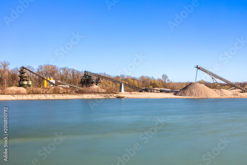 Ein Kieswerk in Bayern