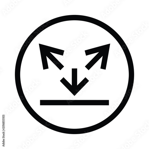 Free Download resize icon with arrows pointing inward and outward black line art - GFXLoad