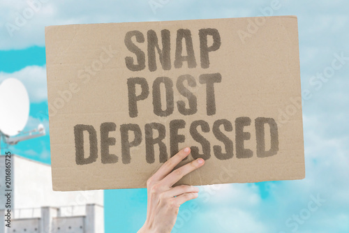 Photos "Snap Post Depressed" Studies link heavy social media posting habits directly to depressive episodes