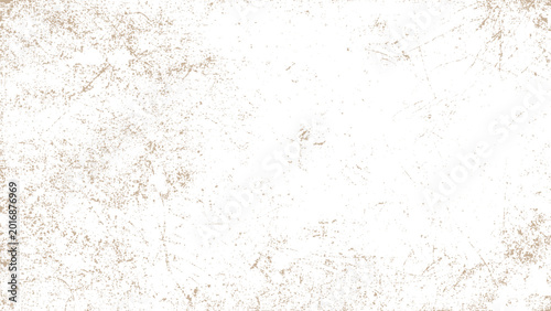 Fotografia Brown scratched and scuffed texture on white background abstract grunge design e
