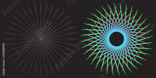 Canvas Print Hyperspace background