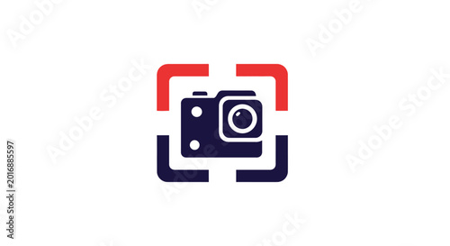 Camera Icon Graphic Design Element.