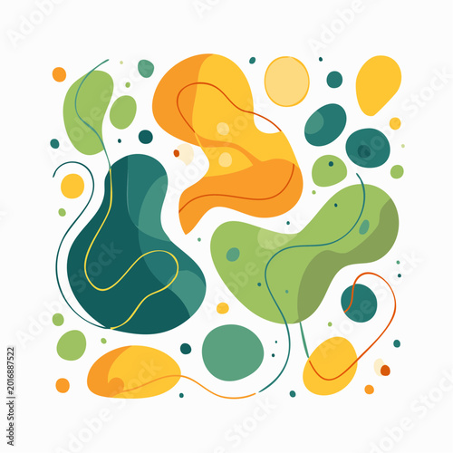 Abstract Organic Shapes and Lines
