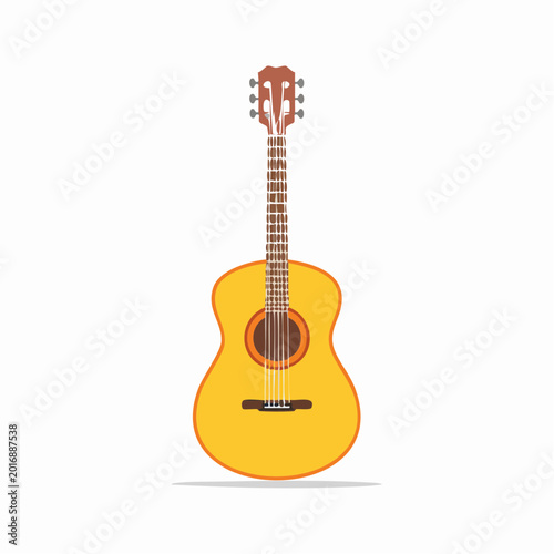 Acoustic Guitar Illustration