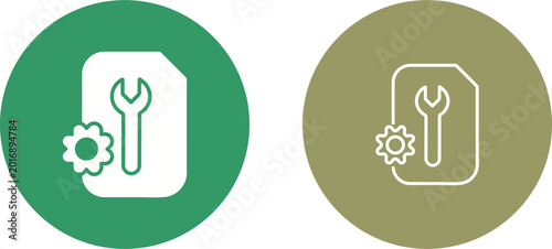 Bild auf Leinwand Configuration Vector Icon