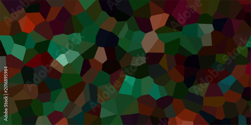 Tableau sur toile Abstract crystalized broken glass and lines background