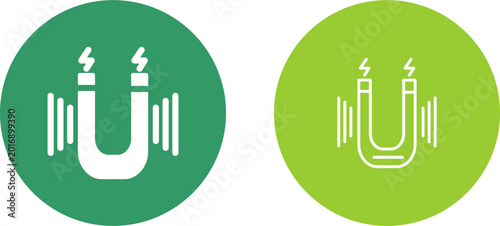 Photos Magnet Vector Icon