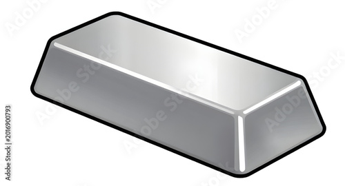 Photos silver, metal, ingot, isolated, bar, bullion, mining, ore, refinery, shiny, prec