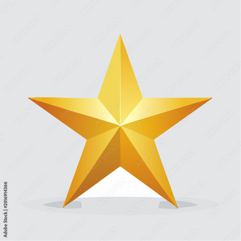 Obraz premium Golden Star Icon