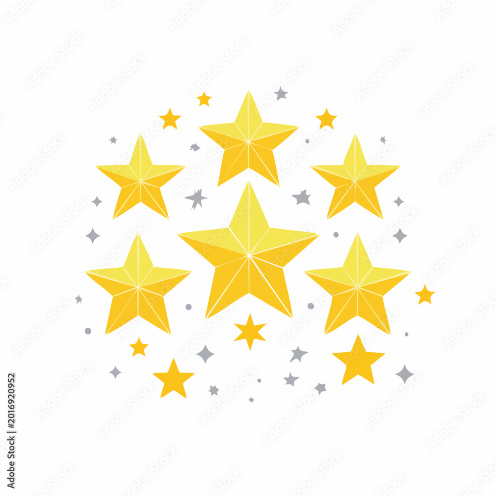 Fototapeta premium Golden Stars Cluster