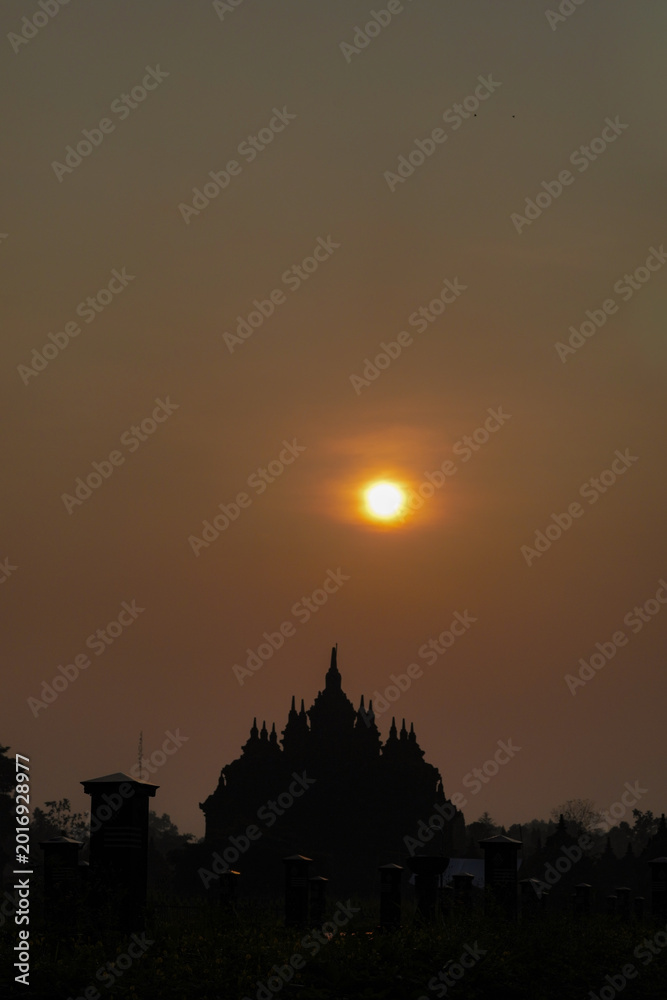 Fototapeta premium Plaosan Temple is a very special historical site in Klaten, Central Java,