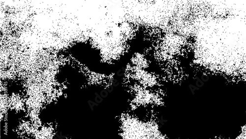 Bild auf Leinwand Vector Abstract monochrome grunge texture, ideal for evoking a sense of age, dec