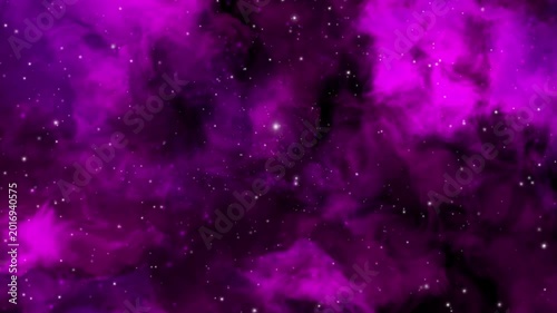 沢山の星が流れる紫の宇宙
