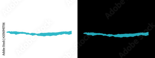 Photos Teal Horizontal Jagged Line on White and Black Background