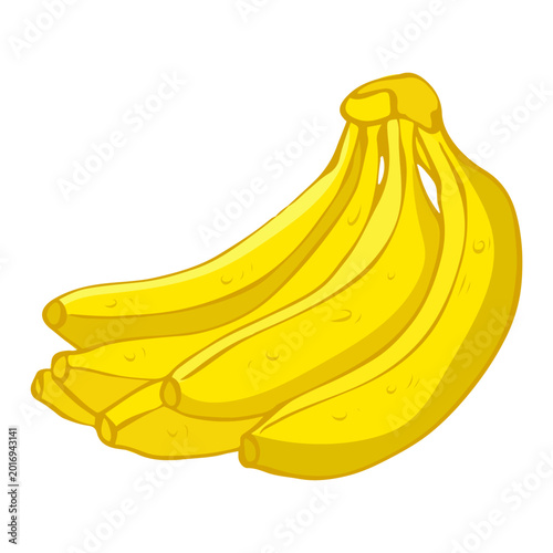 Foto Bunch of yellow ripe bananas for grocery store marketing and fruit branding vect