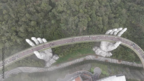 Professional 4K Log Shot Ba Na Hills Hands of God Vietnam