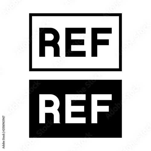 Obraz na plátně REF reference number label symbol set for medical device product identification