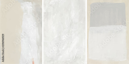 Foto Abstract paint brushstrokes create an emotive and artistic effect, featuring rectangles, and capturing a minimalist and textured composition