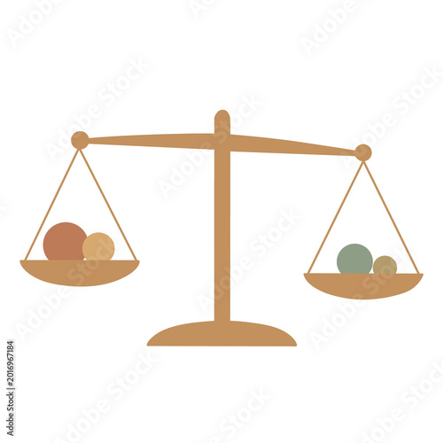scales of justice isolated