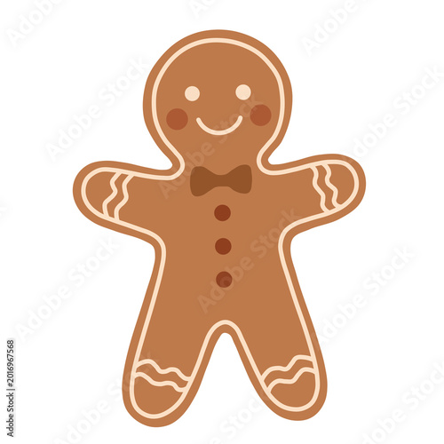 gingerbread man vector illustration