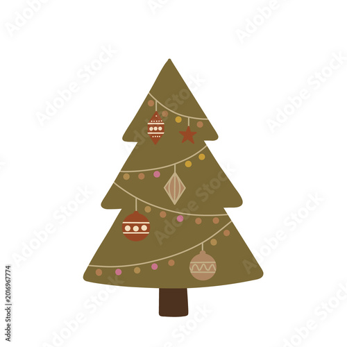 christmas tree isolated