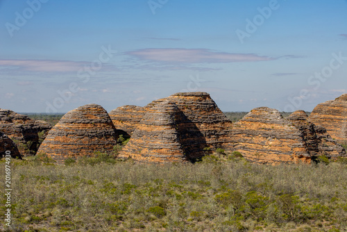 Rock formations in the Australian outback.
