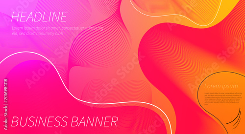 creative decoration abstract pink banner template