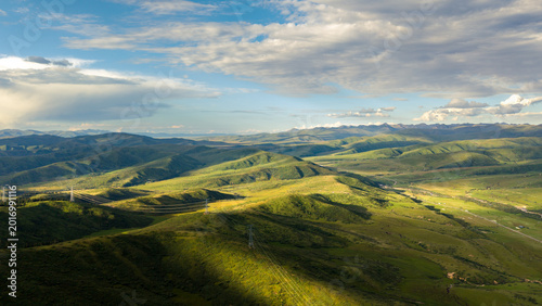 Canvas Print panorama of the mountains