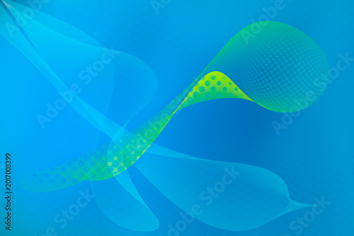 abstract light blue gradient dynamic wave, graphic digital art design  background. Motion swirls art wallpaper theme. 