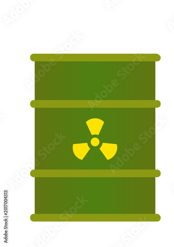 radioactive waste barrel