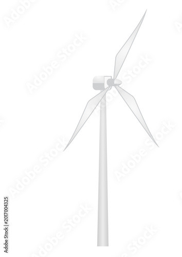 wind turbine isolated on white