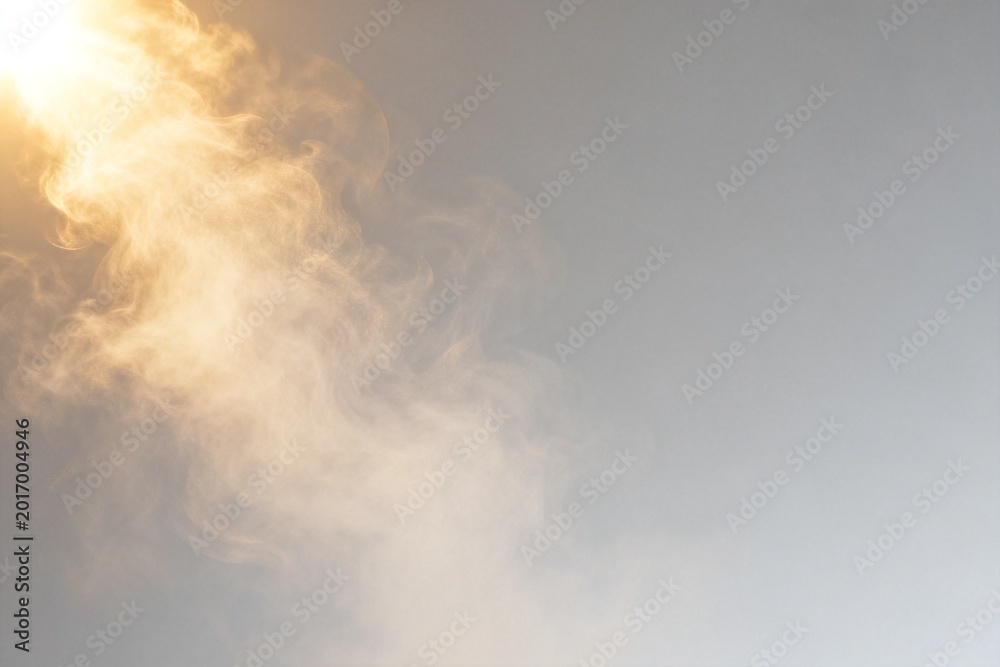 Fototapeta premium swirling steam or smoke against light